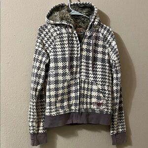 Roxy Vintage Faux Fur Lined Jacket with hood